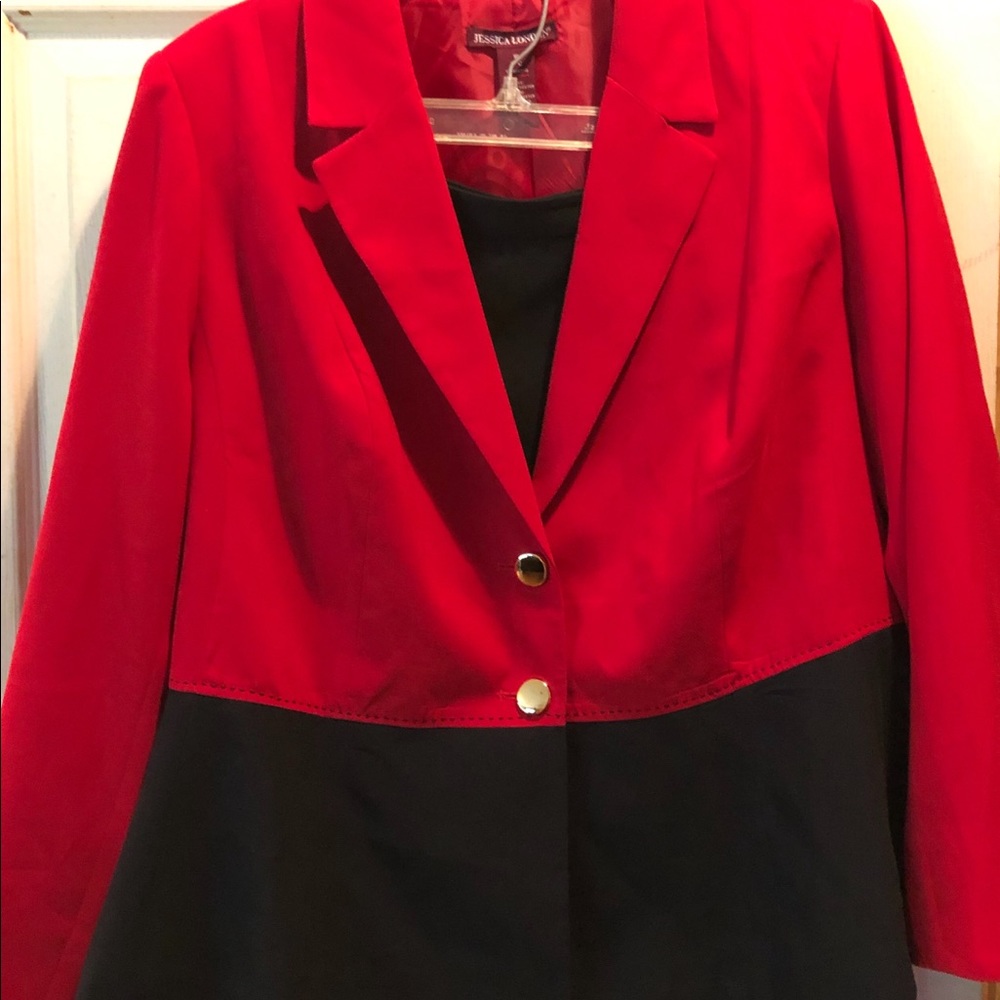 2pc/2 color Skirt & Jacket Suit